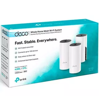 Tp-link Deco M4 Ac1200 Whole-home Mesh Wi-fi System (3-pack)