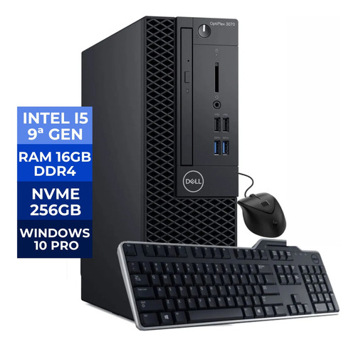 Desktop Dell Optiplex 3070 Intel I5 9ºg16gb Ddr4, Nvme 256gb