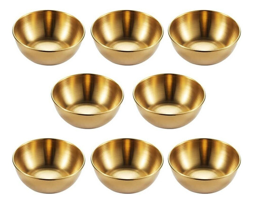 Paquete De 8 Cuencos De Salsa Acero Inoxidable, Mini Cuencos