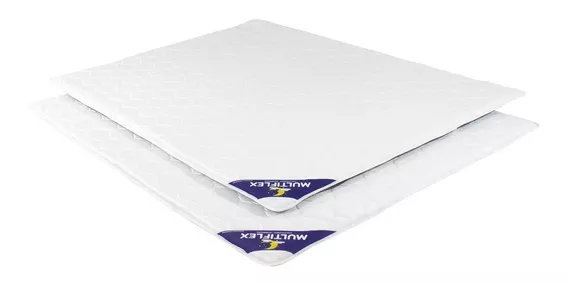 Pillow Top Desmontable Multiflex 140 X 190 Cubre Colchón Color Blanco