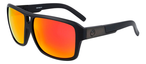 Lentes De Sol Dragon The Jam Ll - Matte Black/ Red Ion