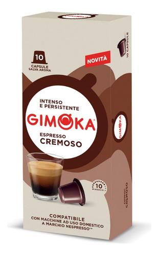 Cápsulas Nespresso Compatibles - Gimoka Cremoso Italia