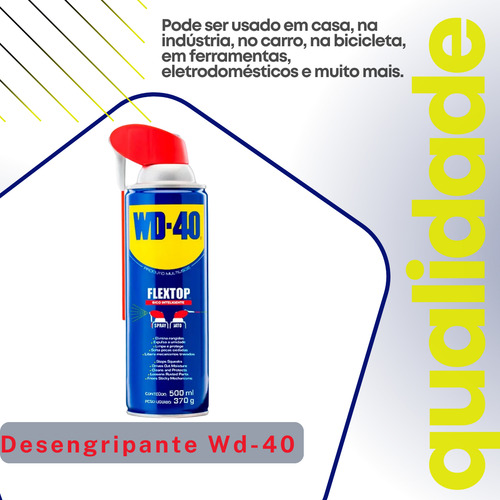 Kit 2 Wd-40 Spray 500ml Flextop Desengripante