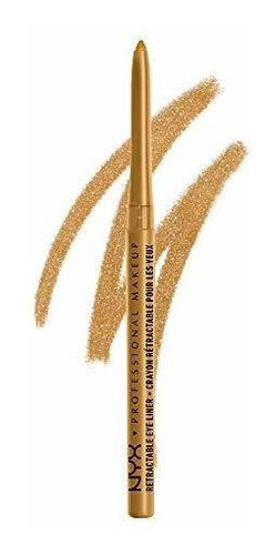 Lápiz De Ojos Mecánico Nyx Professional Makeup, Oro