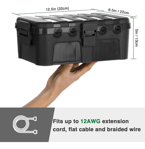 Funda Impermeable Para Cable De Extensión Para Caja Eléctric