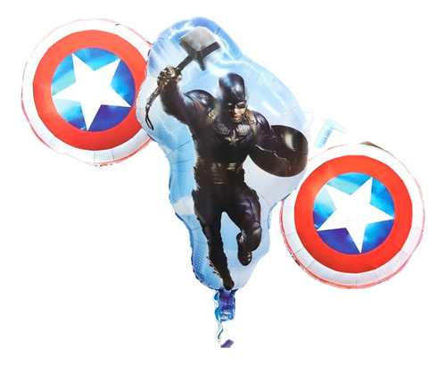 Globos Decoracion Capitan America Avengers Marvel Heroes