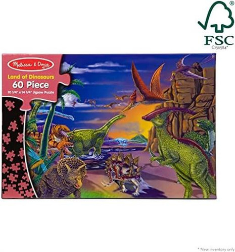 Puzle Melissa & Doug Tierra De Dinosaurios (60 Piezas) - Mat