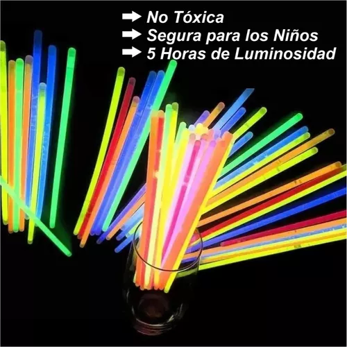 100 un Pulsera Neon Props Balada Fluorescente Fiesta Led Deng Xun unisex