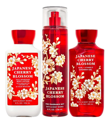 Japanese Cherry Blossom Bath & Body Works Kit De Regalo2