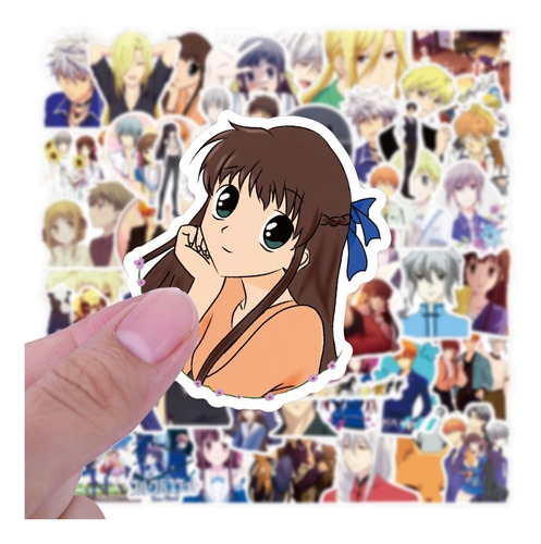 Fruits Basket 50 Calcomanias Stickers De Pvc Vs Agua Furuba