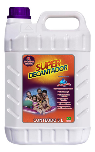 Super Decantador Concentrado Para Piscina 5lt Cris Agua Top!