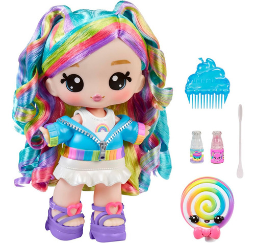 Yummiland Large Doll Lipgloss Pet (skyler Rainbow Belt)