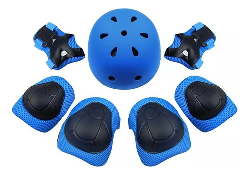 Set Proteccion Niño/a Para Patines,bicicleta,skate,azul Rosa