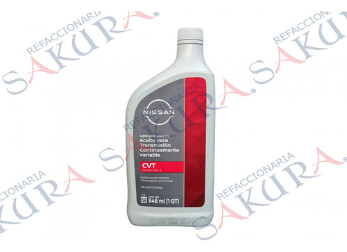 Aceite Transmision Aut Cvt Sentra Se-r 2007-2012 8 Litros