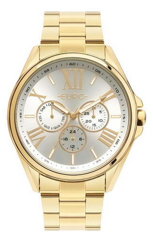 Relógio Feminino Euro Multiglow Dourado