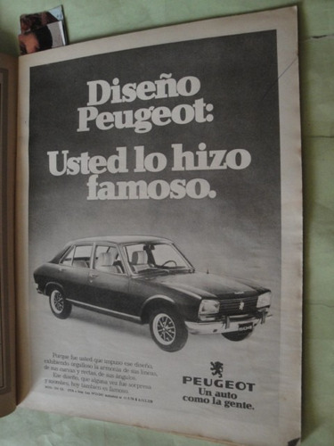 Publicidad Peugeot 504 Año 1977