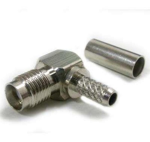 Conector Sma Hembra Codo Angulo Crimp Rg 58 X 2 Unidades