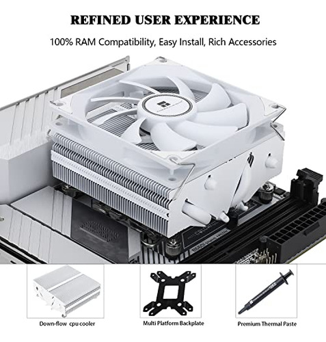 Thermalright Axp90-x53 Low Profile Cpu Air Cooler Blanco,