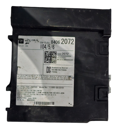 Modulo Radio Yukon Sierra Tahoe Suburban 2016-2020 84062072 (Usado)