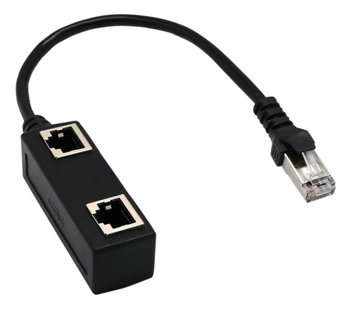 . 1 A 2 Socket Lan Red Ethernet Rj45 Enchufe Splitter