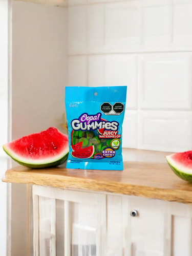 Gomitas Veganas Con Jugo De Sandia Oopa! 80g