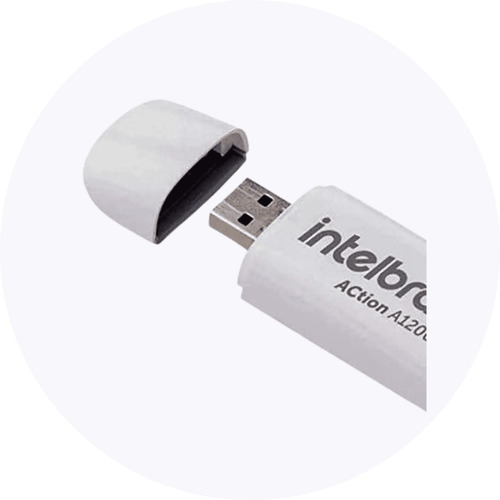 Imagem 7 de 7 de Adaptador Usb Intelbras Action A1200 Sem Fio Dual Band