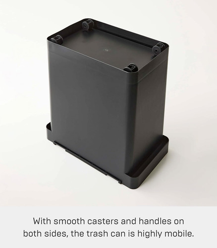 Home - Cubo De Basura Con Ruedas De 6.5 Galones, Doble Compa