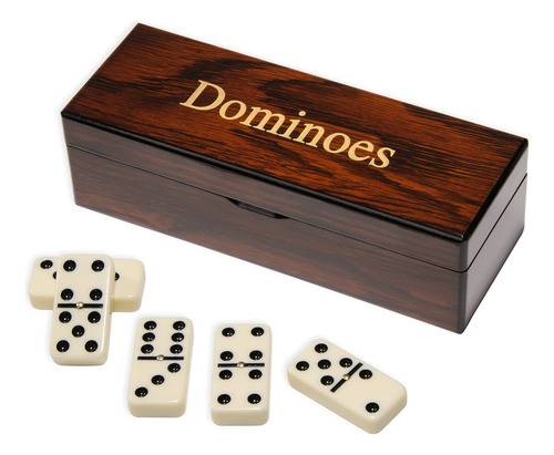 Juego De Mesa Domino Rustico Con Fichas Clasicas