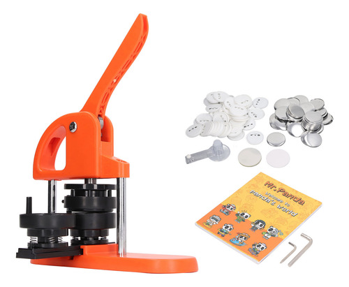 Kit De Prensa Button Maker Machine Diy 100 Unidades Pin Part