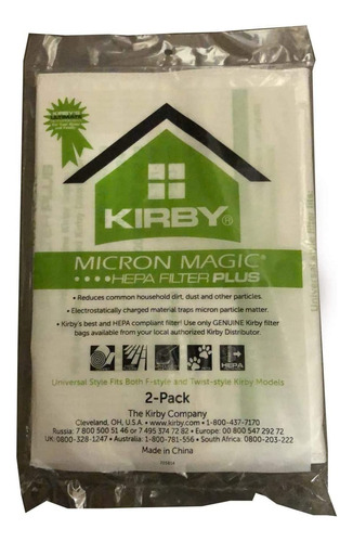 Kirby Allergen Plus Micron Magic Hepa Bolsas 2 Pk Part - 205