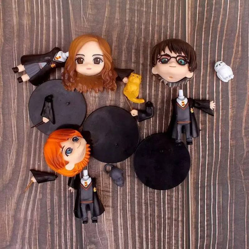 6 Figuras De Colección Pelicula Harry Potter Hermione Ron