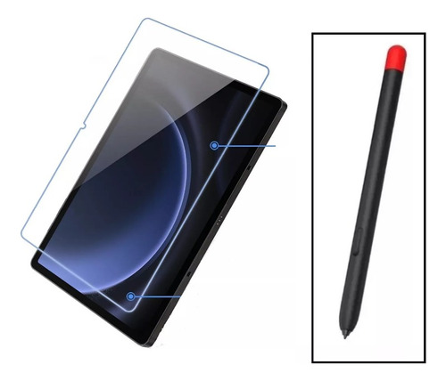 Funda Para S Pen Samsung Galaxy Tab S9 Fe Plus Y Mica Vidrio