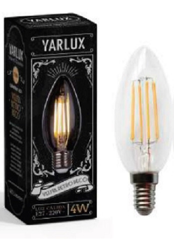 Lámpara Foco Led Velita Retro Deco 4w E14 Yarlux Dimerizable