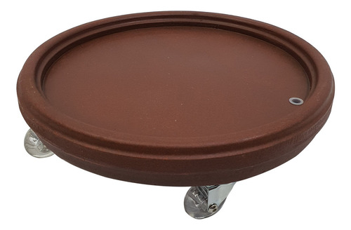 Prato Redondo Com Roda 25cm - Alpe & Aritana Cor Chocolate