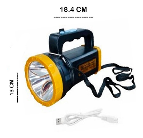 Linterna Led Manual Ld-1297 Campamento 18.4 Cm X 13 Cm Alto