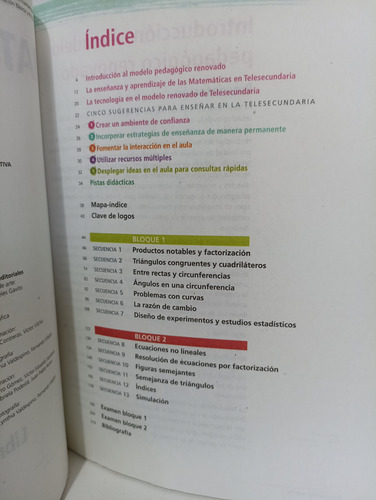 Matemáticas 3er Grado Libro Para El Maestro Telesecundaria (Usado)