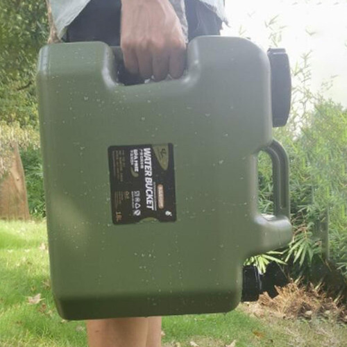 Cubo De Agua Potable Para Exteriores Con Jarra Para Grifo