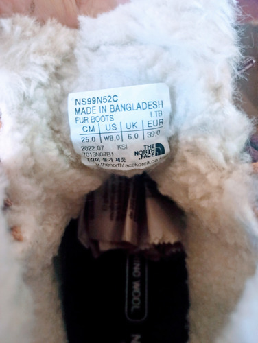 Botas The North Face Fur Boots Cuero (Usado)