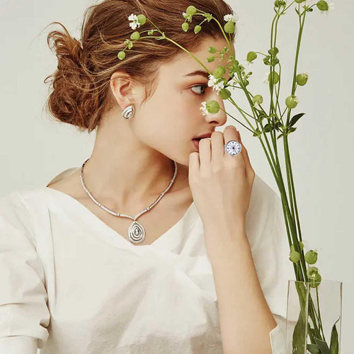 Anillos De Reloj Para Mujer Relojes De Dedo De Cuarzo Con Si