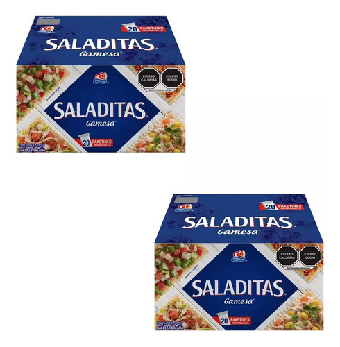 Galletas Gamesa Saladitas 40 Paketines Individuales De 12 G