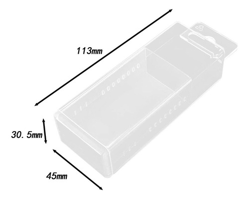 Caja De Almacenamiento De Brocas, Caja 7,6 Mm 13 Mm
