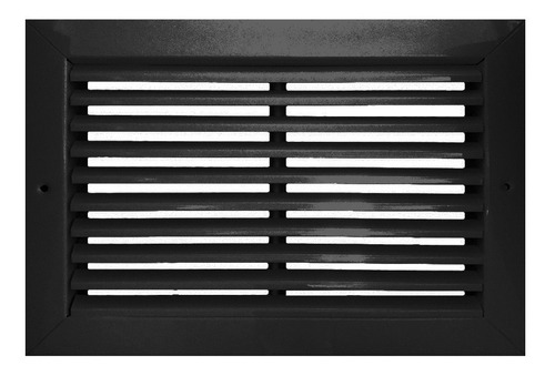 Rejilla De Ventilacion 30x20 Fija Negro - Retorno/extraccion