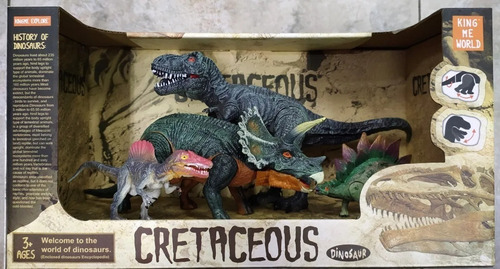 Dinosaurios X4 Caja Cretaceous Tyrannosaurus Rex 