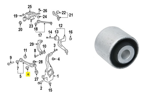 Buje Exterior Bandeja Delantera Audi A4 8k A5 8t A6 4f/4g Q5