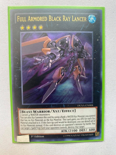 Full Armored Black Ray Lancer Ultra Yugioh (Usado)