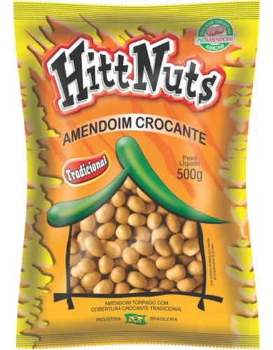 Amendoim Crocante Tradicional Hitt Nuts 500g