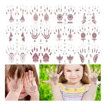 Comprar Xmasir Henna Pegatinas De Tatuaje Temporales Para Niños, 12