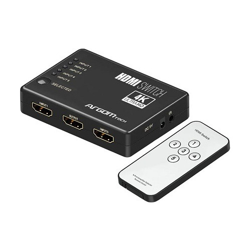 Conmutador Hdmi De 5 Puertos Arg-av-5125