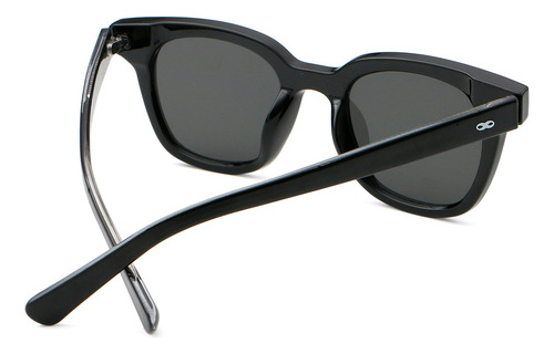 Anteojo Sol Infinit Central Negro Lente Gris Essentials Central Gris - Smk Negro Brillo - Bs Negro Brillo - Bs