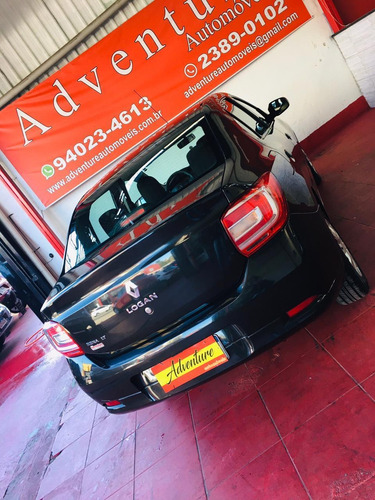 Imagem 10 de 10 de Renault Logan Authentique 1.0 Ano:2019 Preto Completo